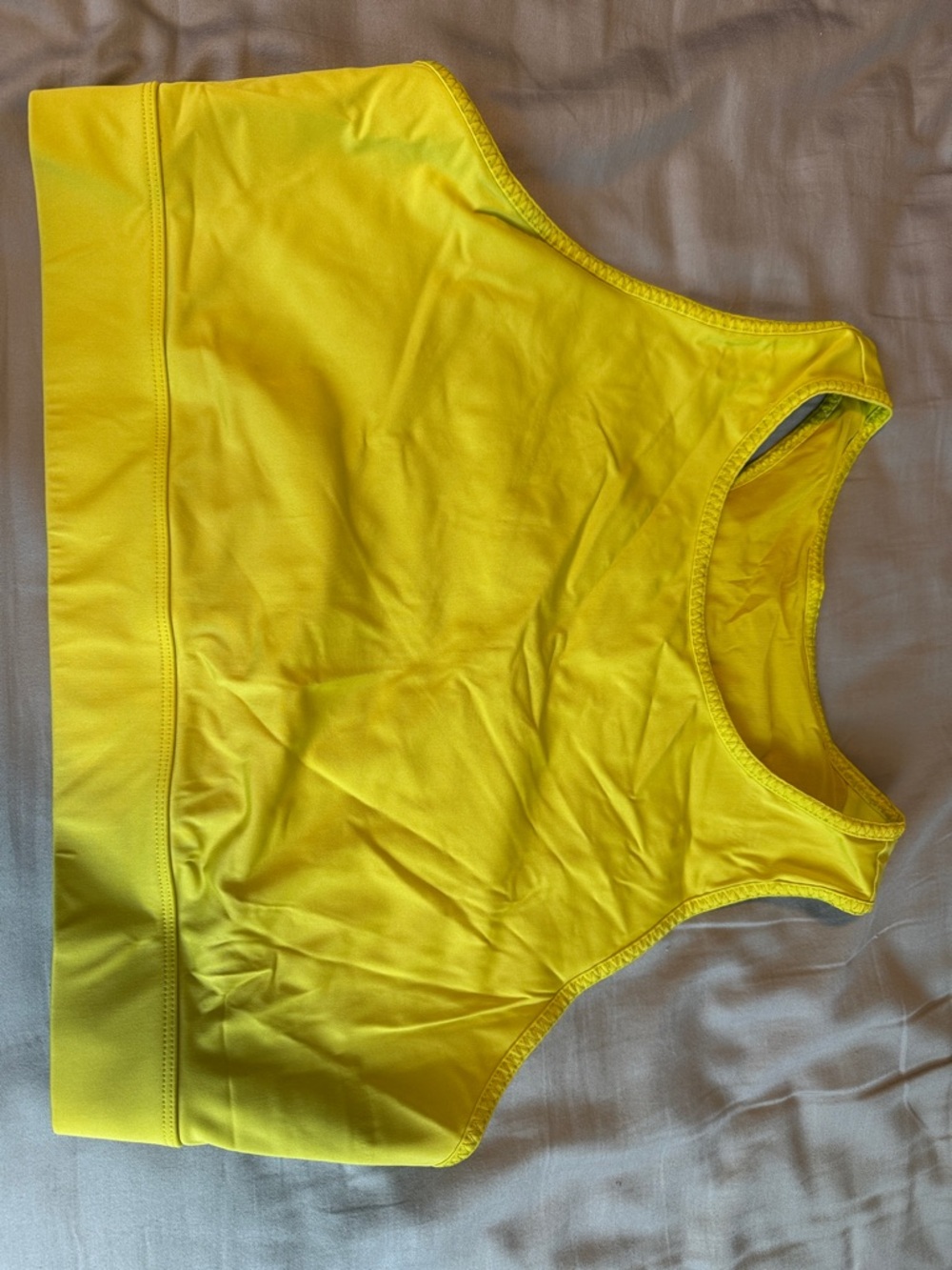 Bright Yellow Fabletics Bra